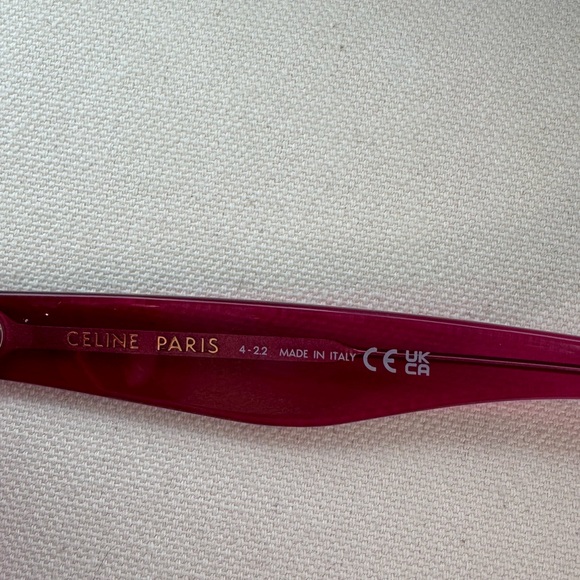 NEW🚨Celine Bold 3 Dots 55MM Oversized Square Sunglasses Shiny Violet/Gradient - Picture 13 of 16